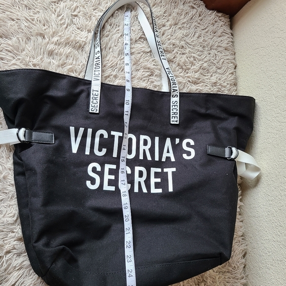 Victoria Secret Black and White Duffle Tote Bag - Picture 3 of 9